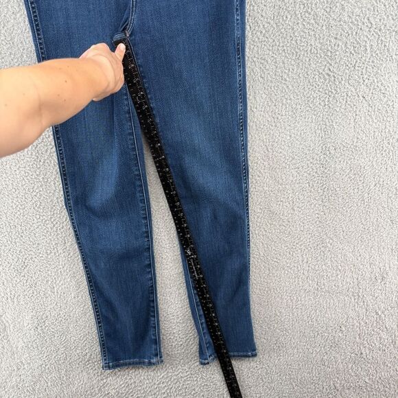 Madewell Stovepipe Jeans Size 26T Tall Medium Wash High Rise Stretch - Picture 10 of 16